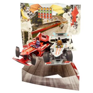 Felicitare 3D Santoro Swing Cards - Racing Cars 135571761 - Felicitări, invitații