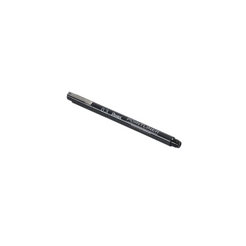 PointLiner tűfilc 0,3mm, S20P-3A Pentel fekete 135580224