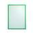 Green magnetic A4 information frame