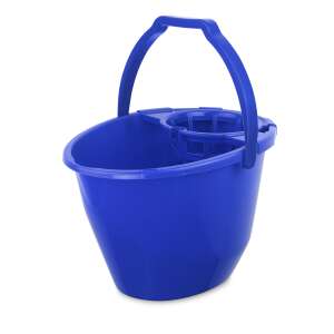 Blue oval mop bucket with wringer, 11 liters, BONUS - Bonus