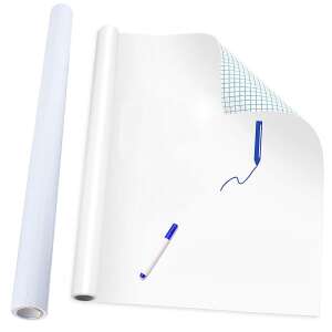 Trockene, selbstklebende Whiteboard-Rolle, 200x45cm, mit Stift - Schreibwaren & Schreibmaterial