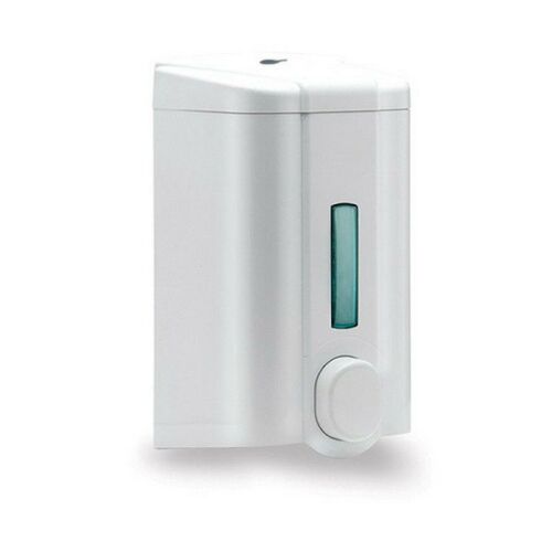 Vialli S4 1-Liter White Plastic Liquid Soap Dispenser