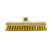 Plastic threaded end scrub brush head