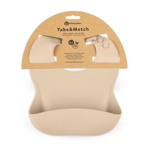 Petite&amp;Mars Szilikon előke, Take&amp;Match, 6 hó+, Desert Sand