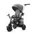Kinderkraft Easytwist Platinum Grey 5 az 1-ben tricikli kupolával