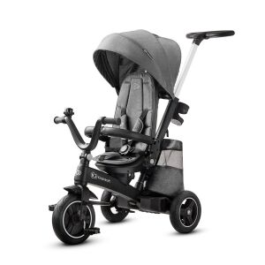 Rowerek trójkołowy Kinderkraft Easytwist, Platinum Grey 136407605 - Trójkołowiec