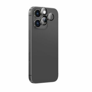 AmazingThing AR iPhone 16 Pro/Pro Max Kameravédő - Alumínium, Fekete 135599798 - Képernyővédő fólia