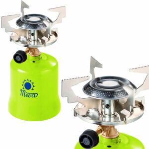 Gáztüzelésű turisztikai tűzhely lyukas gázpatronokkal FOCUS 1,4 kW