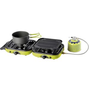 DUAL COMPACT + GRILL Dupla Kempingfőző Grillráccsal