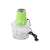 Electric food chopper, green, with transparent container and stainless steel blades