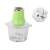 Electric food chopper, green, with transparent container and stainless steel blades