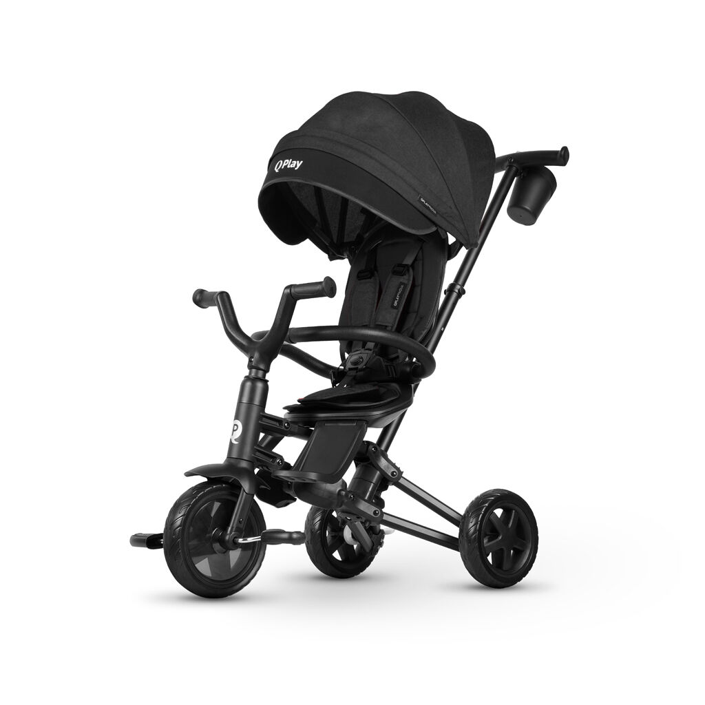 E-shop QPLAY Trojkolka Nova Niello Black, skladacia, vek 10-72 mesiacov