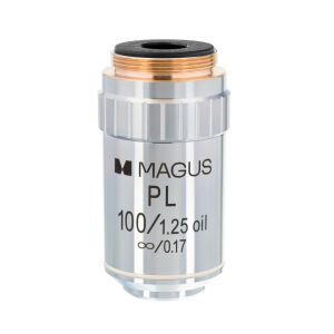 MAGUS MP100 OIL 100x/1,25 ∞/0,17 végtelen sík objektív 135610081 - Mikroszkóp kiegészítő