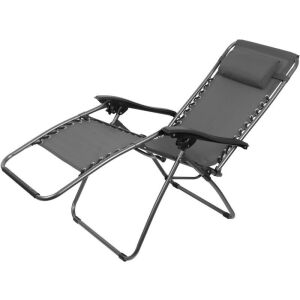 SONORA állítható napozóágy, szürke, ergonomikus kialakítás - Napozóágy & Nyugágy