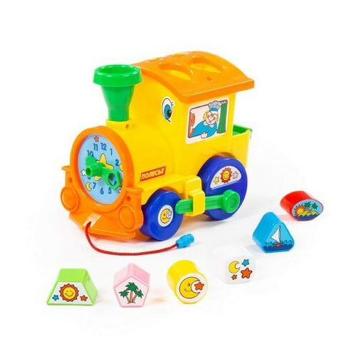 POLESIE 3354 Formabedobó Kisvonat - Piros/Sárga 135617712