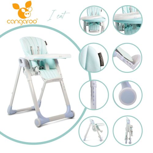 Cangaroo I Eat Etetőszék - 6-36 hó, Kék 135618255