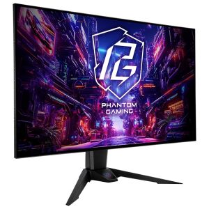 Asrock PGO32UFS monitor komputerowy 80 cm (31.5") 3840 x 2160 px 4K Ultra HD OLED Czarny 142085315 - Monitor
