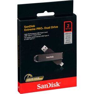 SanDisk Extreme PRO Dual Drive 2TB USB-A/USB-C Pendrive Csomagolás - SanDisk