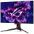 Angled view of ASUS ROG Swift OLED PG32UCDMZ 4K gaming monitor