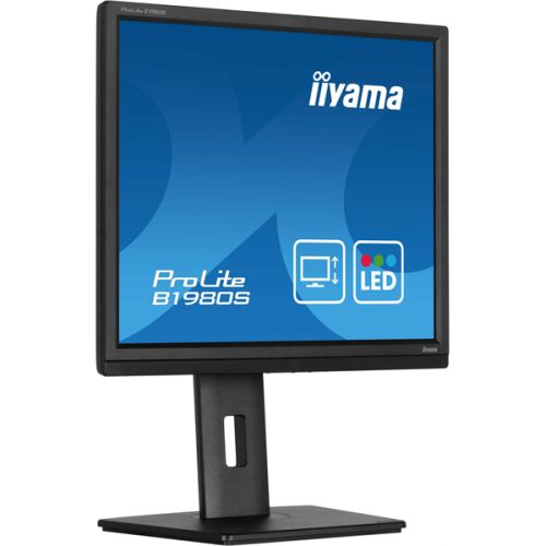 iiyama ProLite B1980S-B1 19 hüvelykes LED monitor ferde nézet