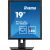 Elölnézet az iiyama ProLite B1980S-B1 19 hüvelykes LED monitorról