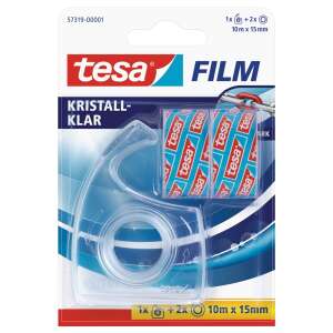 tesa FILM Dozator za prozirnu traku Crystal Clear s 2 role trake - Ljepljiva traka