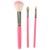 Pink handled makeup brushes for Rózsaszín Hordozható Gyerek Smink Készlet