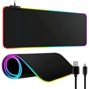 RGB XXL herná podložka pod myš, 90x40 cm, protišmyková, napájaná cez USB - Podložky pod myši