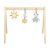 Nattou Felix and Leo wooden baby gym with hanging plush toys