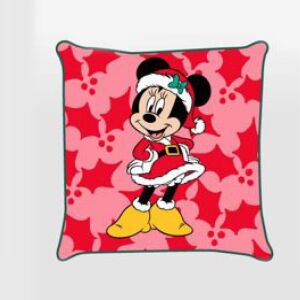 Disney Minnie Holly Karácsony párnahuzat 40x40 cm Velúr 135634861 - Párnahuzat