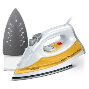 Sencor SSI 2028YL Gőzölős Vasaló - Nemesacél Talp, Fehér-Sárga 135645110 - Sencor