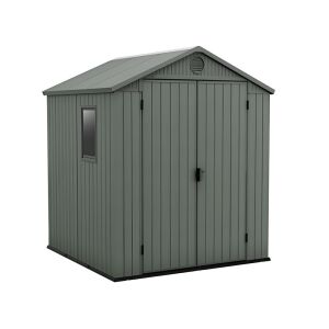 Darwin 6x6 műanyag kerti ház fehér alapon - Kerti bútor