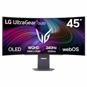 LG 45 hüvelykes UltraGear OLED Ívelt Gaming Monitor, 3440x1440 WQHD, 240Hz - Számítógép és kiegészítő