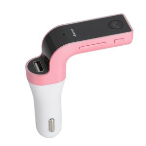 Selling Depot G7 Rózsaszín és Arany Bluetooth FM Transzmitter Autós Készlet - Bluetooth adapter