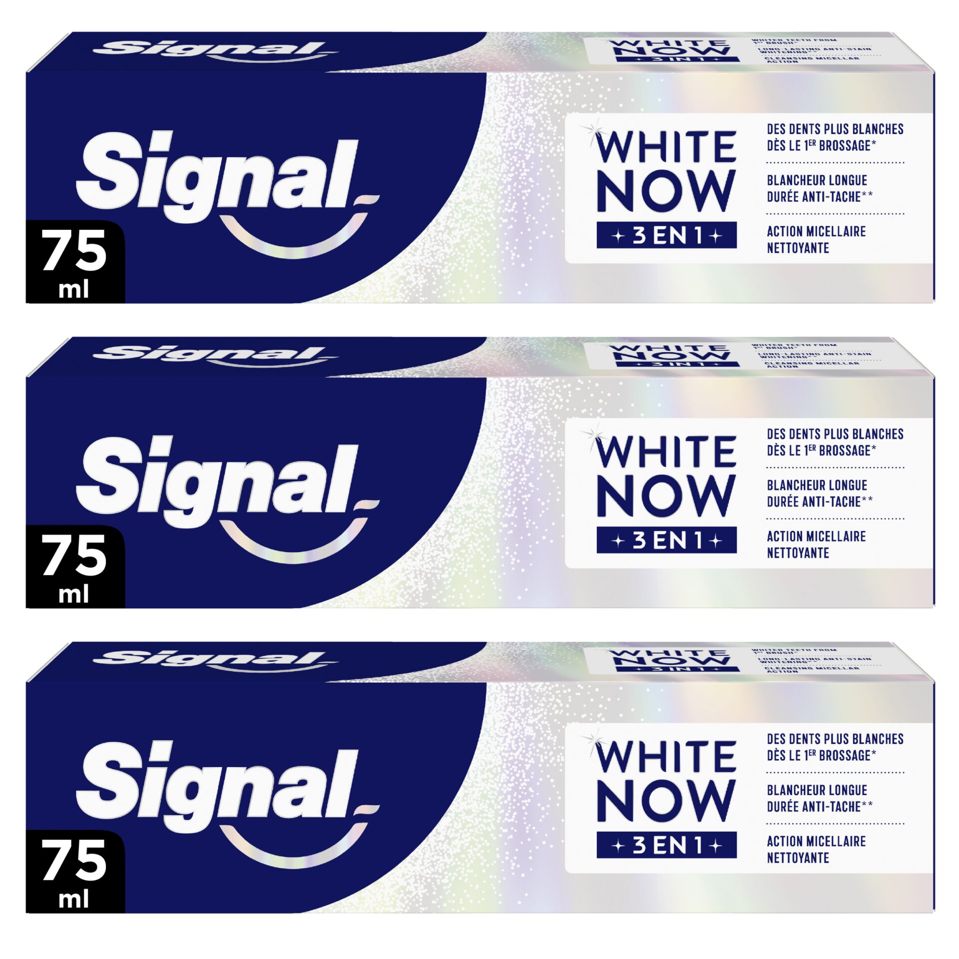 E-shop Signal White Now 3v1 Original zubná pasta 3x75ml