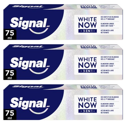 Signal White Now 3in1 Оригинална паста за зъби, пакет от 3 броя
