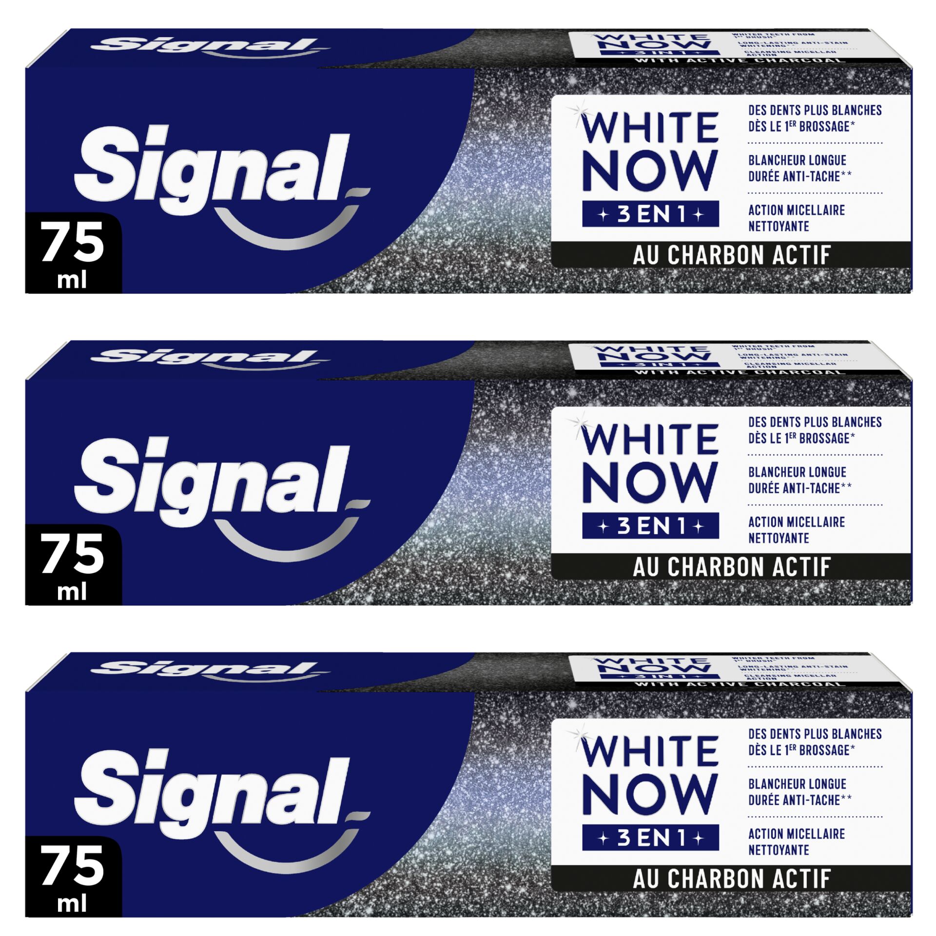 E-shop Signal White Now 3v1 White Boost zubná pasta 3x75ml