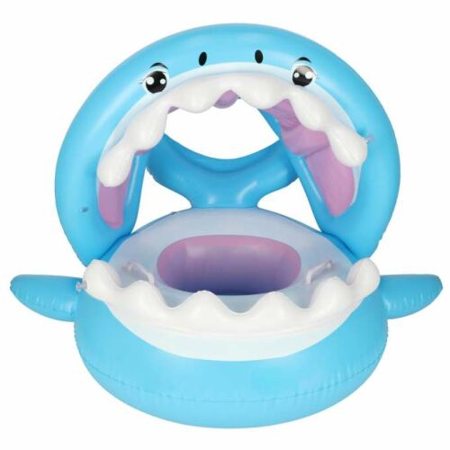 Shark felfújható csónak matrac baldachinnal - Cápa