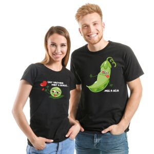 Borsó meg a héja | grafikás páros pamutpóló 135655495 - Póló