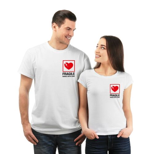 Fagile- handel with care | grafikás páros pamutpóló 135655518