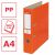 Esselte Economy A4 orange ring binder with PP cover, holds 500 sheets