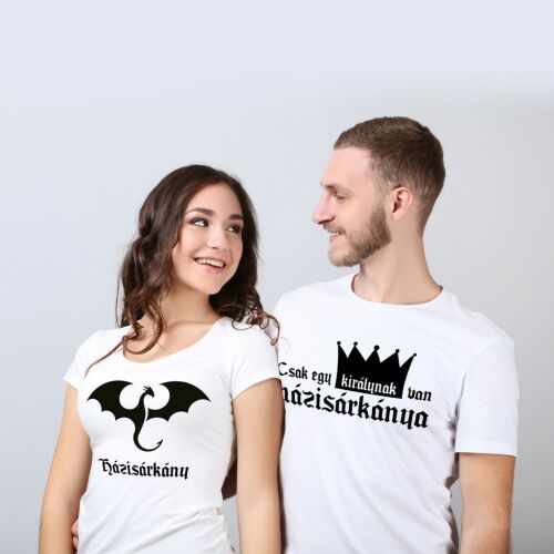 Házisárkány | grafikás páros pamutpóló 135655687