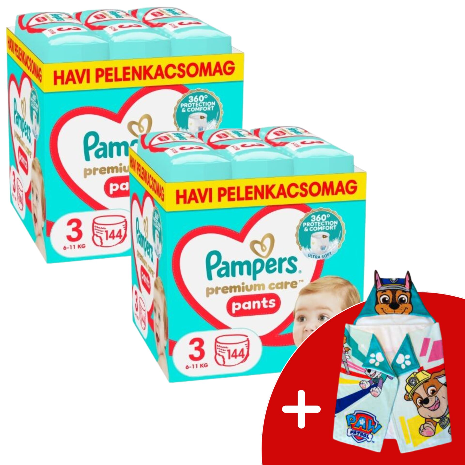 Pampers Premium Care Pants 2 havi Pelenkacsomag 6-11kg Midi 3 (28...