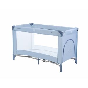 Kikkaboo So Gifted blue travel cot, side view - Kikkaboo