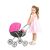 Chipolino Daisy játék babakocsi - Grey/Pink linen 135681030