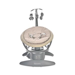 Lorelli Toscana Beige Dots elektromos babahinta 9 kg-ig újszülötteknek - Lorelli Baba pihenőszék, Elektromos babahinta