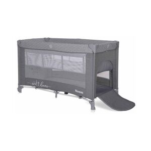 Lorelli Noemi utazóágy cipzáras nyílással, Cool Grey Star design - Utazóágy és Kiegészítői