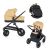 Petite&Mars Trails 2in1 Stroller Heritage Bee with bassinet, seat and footmuff