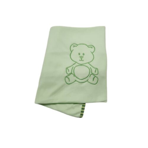 Vaganza Pamut babatakaró, hímzett 70×90 – Zöld/Maci 135686124