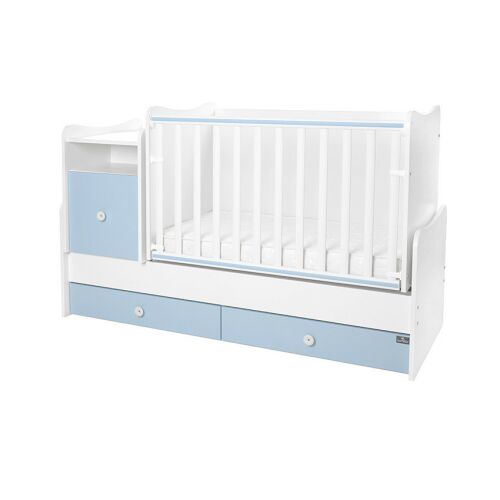 Lorelli Trend PLUS kombi ágy 70x165 - White Baby Blue 135686370 - Bútor